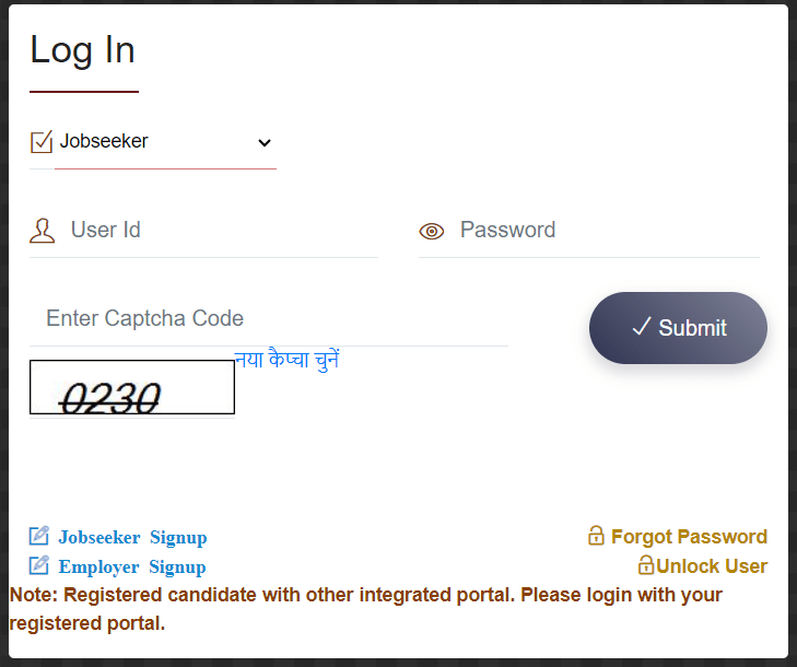 rojgar sangam yojana form